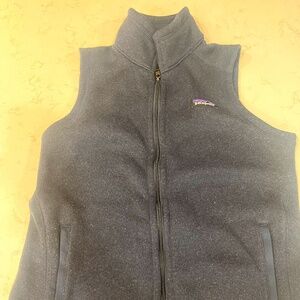 Patagonia Navy Blue Full-Zip Fleece Vest